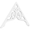 Ekena Millwork Pitch Bordeaux Architectural Grade PVC Gable Pediment, 36"W x 21"H x 1"P (14/12) GPP036X021X100BOR - alternate 1